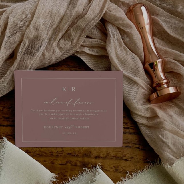 Caridade de Casamento em vez de Cartão de Gabinete (Criador carregado)