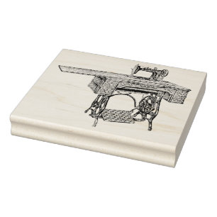 Carimbo Antiguo De Arte De Borracha Para Máquinas 