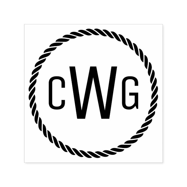 Carimbo Auto Entintado 3 Letra Inicial Monograma #1 Roda (Design)