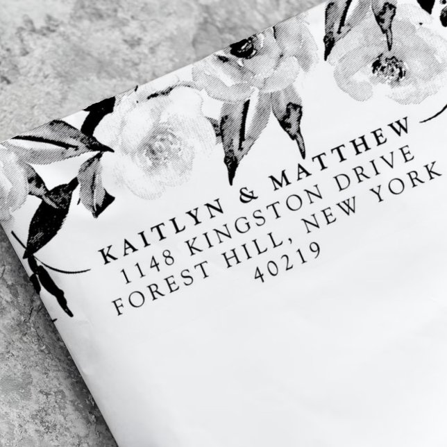 Carimbo Auto Entintado A Coleção de Casamentos do Primavera Blossoms (Criador carregado)