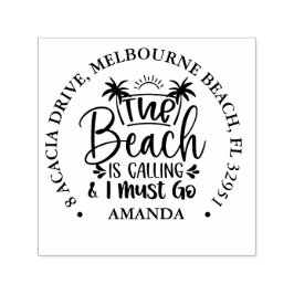 Carimbo Auto Entintado A praia está ligando