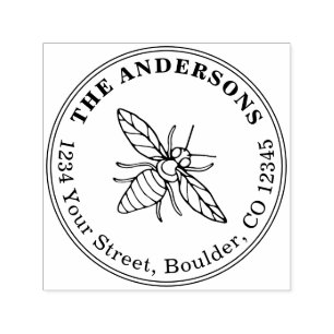 Carimbo Auto Entintado Abelhas úteis