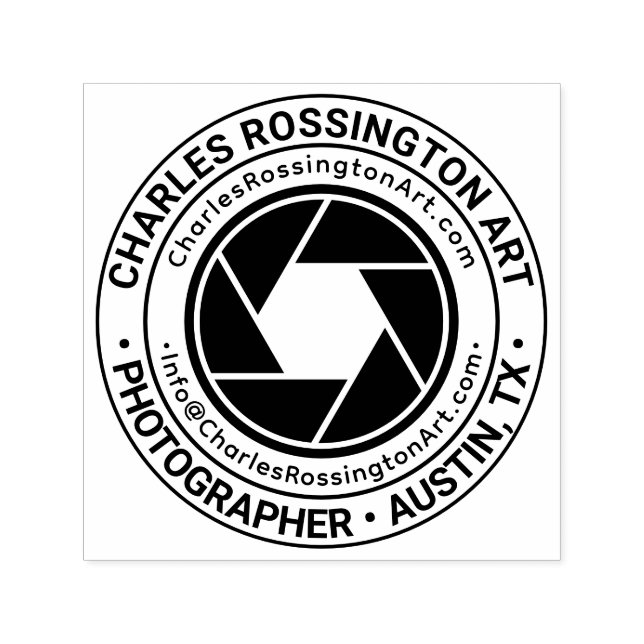 Carimbo Auto Entintado Abertura da Câmera Nome da Empresa Localização URL (Design)