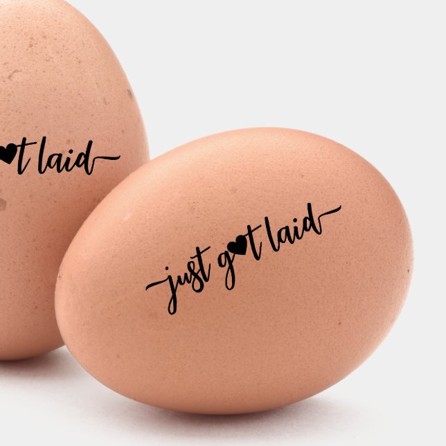 Carimbo Auto Entintado acabei de colocar mini selo de ovo (Criador carregado)