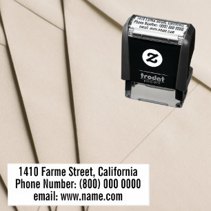 Carimbo Auto Entintado Acessórios de mala direta com tinta automática