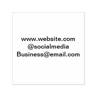 Carimbo Auto Entintado Adicionar endereço de e-mail do site mídias sociai