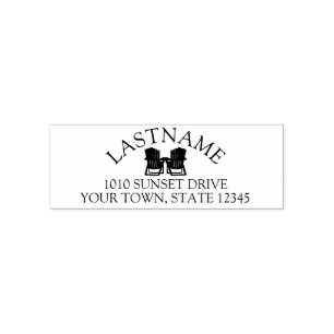 Carimbo Auto Entintado Adirondack Chairs