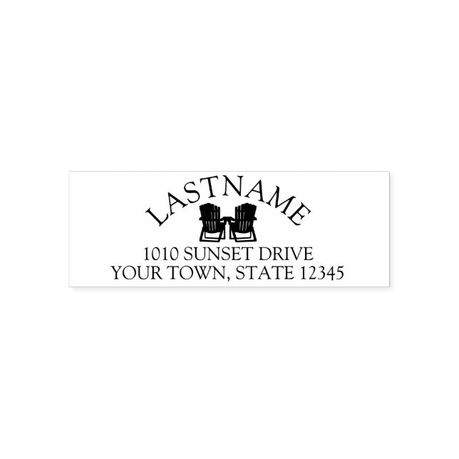 Carimbo Auto Entintado Adirondack Chairs (Design)