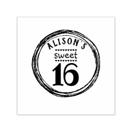 Carimbo Auto Entintado Adolescente, doce, dezesseis festas de aniversário