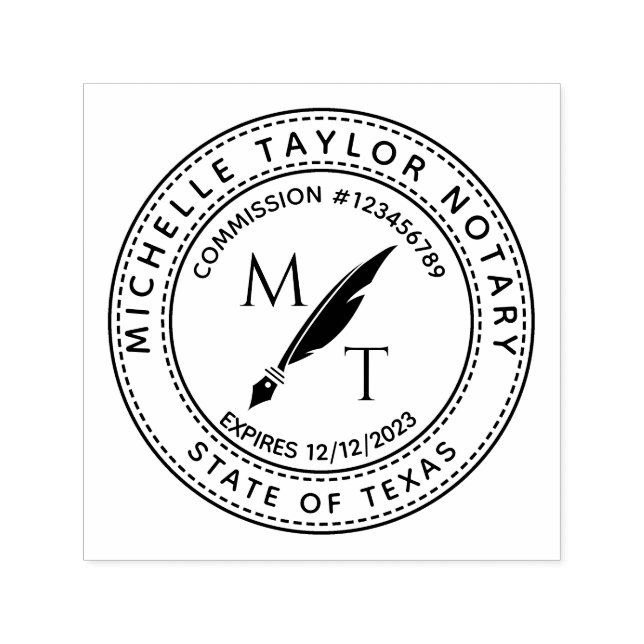 Carimbo Auto Entintado Agente de Assinatura de Empréstimo Notário Profess (Design)