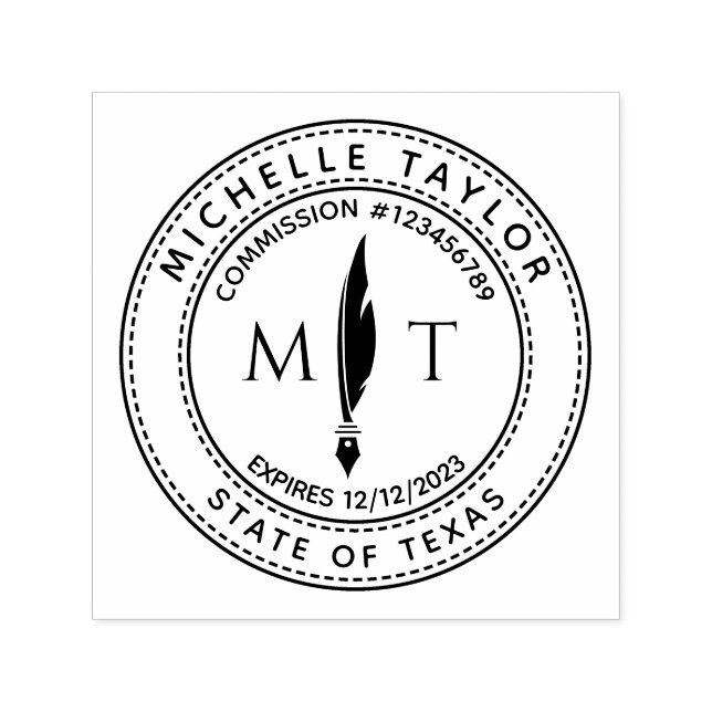 Carimbo Auto Entintado Agente de Assinatura de Empréstimo Notário Profess (Design)