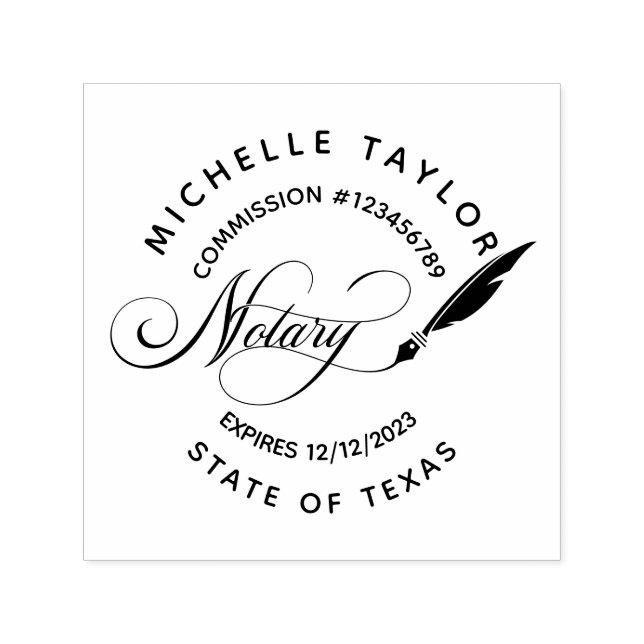 Carimbo Auto Entintado Agente de Assinatura de Empréstimo Notário Profess (Design)