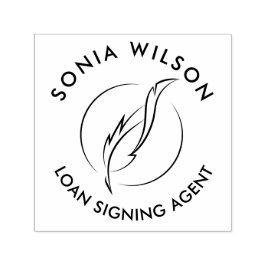 Carimbo Auto Entintado Agente de Assinatura de Empréstimo Público Notário