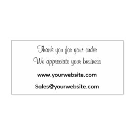 Carimbo Auto Entintado Agradecemos a sua empresa