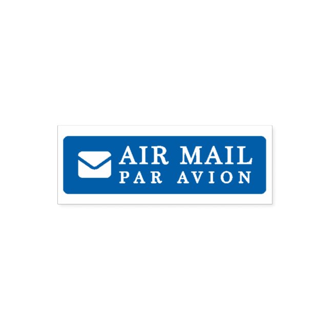 Carimbo Auto Entintado AIR MAIL PAR AVION 手紙 エアメールスタンプ mail letter セルフインキ (Design)