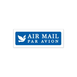 Carimbo Auto Entintado AIR MAIL PAR AVION 鳥 エアメールスタンプ bird birds セルフインキング
