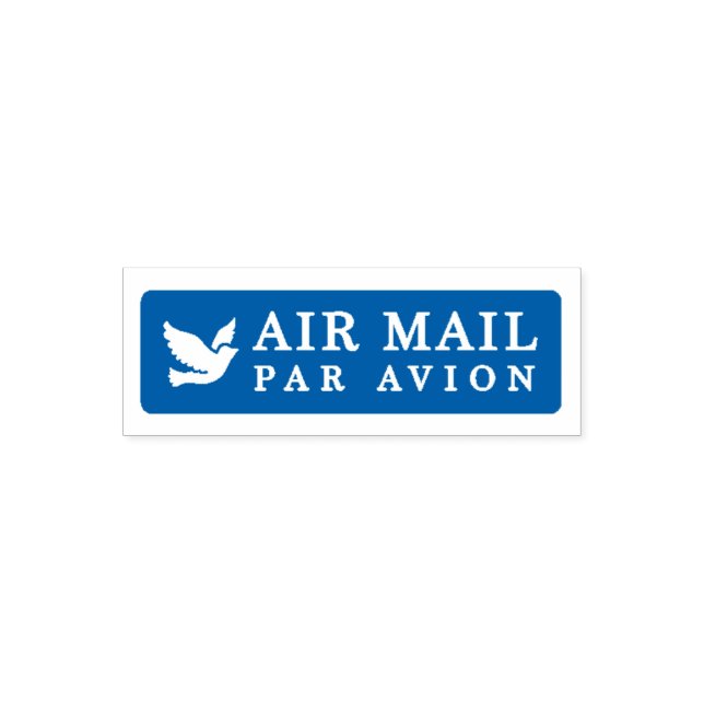Carimbo Auto Entintado AIR MAIL PAR AVION 鳥 エアメールスタンプ bird birds セルフインキング (Design)