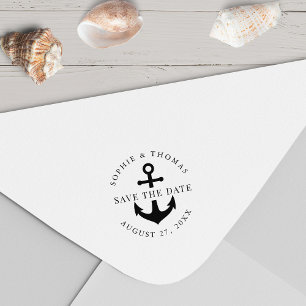 Carimbo Auto Entintado Anchor Wedding (Salvar data)