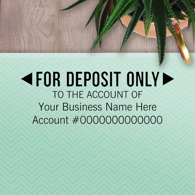 Carimbo Auto Entintado Apenas para Depósito - Escritório Básico ou Banco  (Criador carregado)