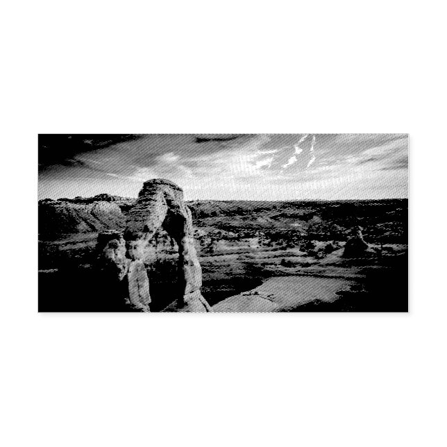 Carimbo Auto Entintado Arco de pedra (Design)