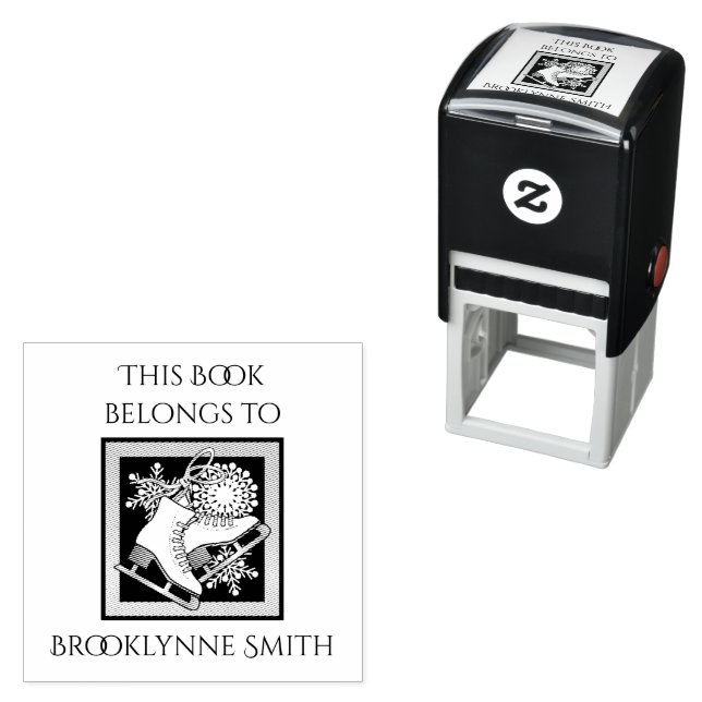 Carimbo Auto Entintado Arrastamento Moderno De Gelo Este Livro Pertence A (In Situ)