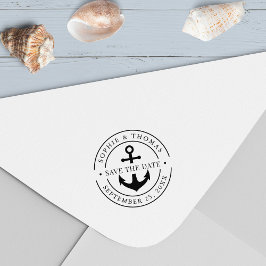 Carimbo Auto Entintado Arredondar Âncora de Borda Dupla Guardar Data