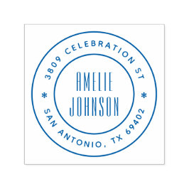 Carimbo Auto Entintado Arredondar Deco Tipografia Nome Endereço de Retorn