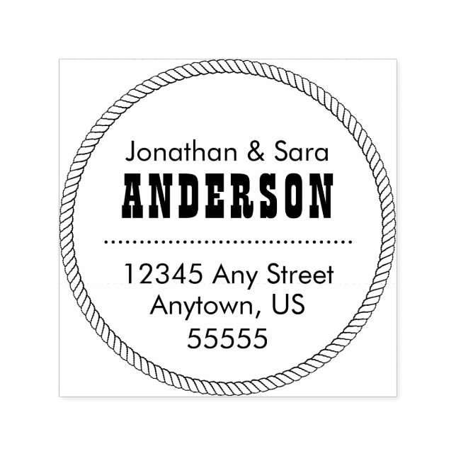 Carimbo Auto Entintado Arredondar Endereço de Retorno de Frame (Design)