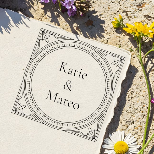 Carimbo Auto Entintado Art Deco Style Self-Inking Address Stamp (Criador carregado)