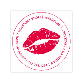 Carimbo Auto Entintado Artista de Maquiagem Labial Kiss