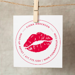 Carimbo Auto Entintado Artista de Maquiagem Labial Kiss