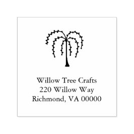 Carimbo Auto Entintado Árvore selvagem primitiva do país