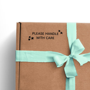 Carimbo Auto Entintado As Estrelas Tratam Por Favor Com Cuidados Próprios