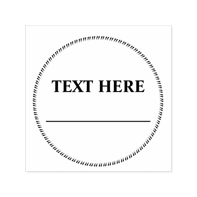 Carimbo Auto Entintado assinatura de data redonda do documento comercial  (Design)