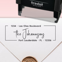 Assinatura Elegante com o Nome da Família para Ret