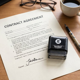 Carimbo Auto Entintado Assinatura Manuscrita Personalizada | Documento