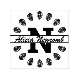 Carimbo Auto Entintado Assinatura, Ouros e Monograma