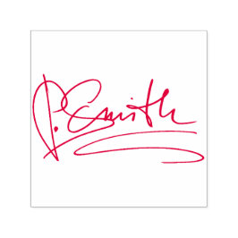 Carimbo Auto Entintado Assinatura Personalizada Vermelha