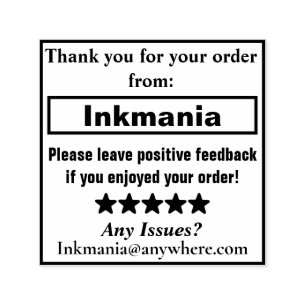 Carimbo Auto Entintado Auto que cobre o selo para a mensagem da factura