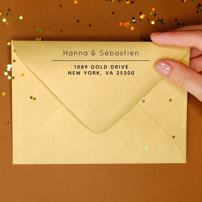 Carimbo Auto Entintado Autocolagem de Endereço de Retorno Profissional El (Criador carregado)