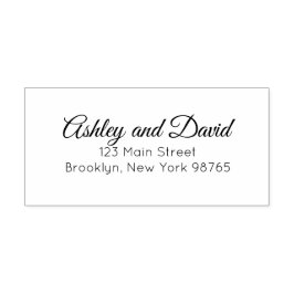 Carimbo Auto Entintado Autodigitação de Endereço de Retorno de Script Ele