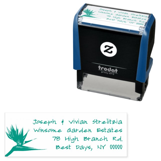 Carimbo Auto Entintado Ave do Endereço de Devolução do Paraíso (In Situ)