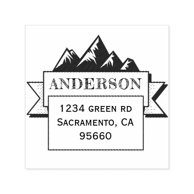 Carimbo Auto Entintado Aventura Familiar | Endereço de retornoCarimbo (Design)