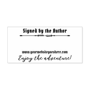 Carimbo Auto Entintado Aventura Swords Divider Fantasy Assinada Por Autor