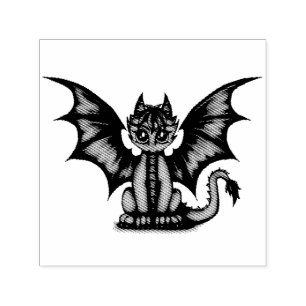 Carimbo Auto Entintado Azul de Dragonbaby