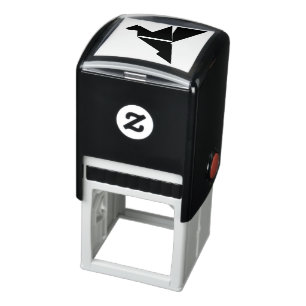 Carimbo Auto Entintado azul-voador-de-origami