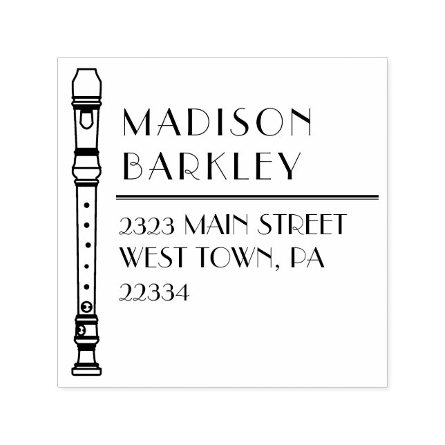 Carimbo Auto Entintado Banda de Músicas em Gravador (Design)