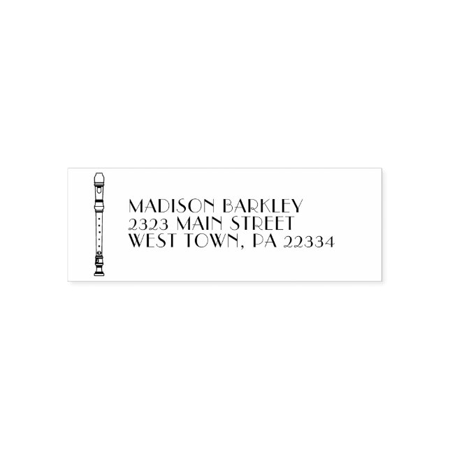 Carimbo Auto Entintado Banda de Músicas em Gravador (Design)