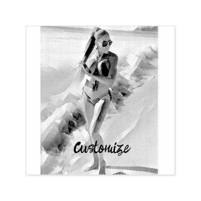 Carimbo Auto Entintado Beach Girl Thunder_Cove (Design)