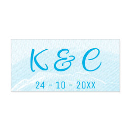 Carimbo Auto Entintado Beach Wedding Watercolor